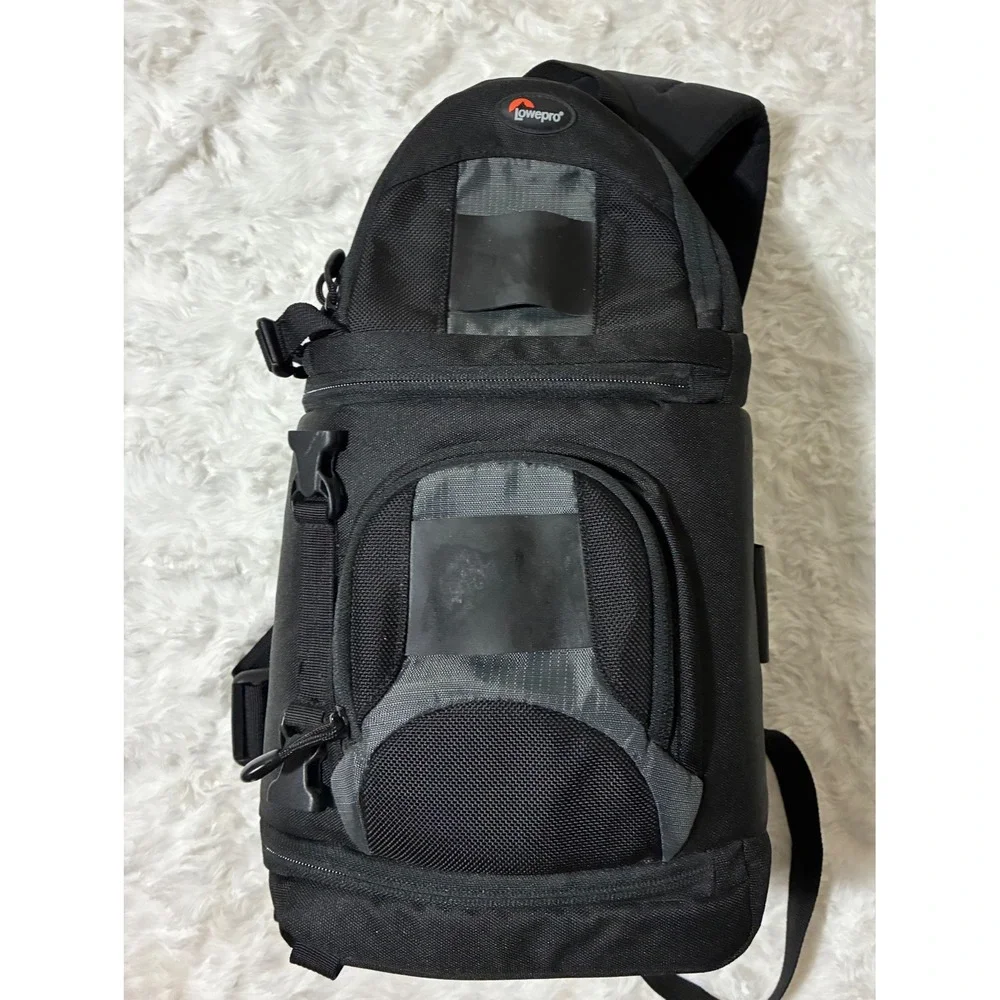 Lowepro Slingshot Camera Bag Black Padded DSLR Sling Backpack All Weather Cover